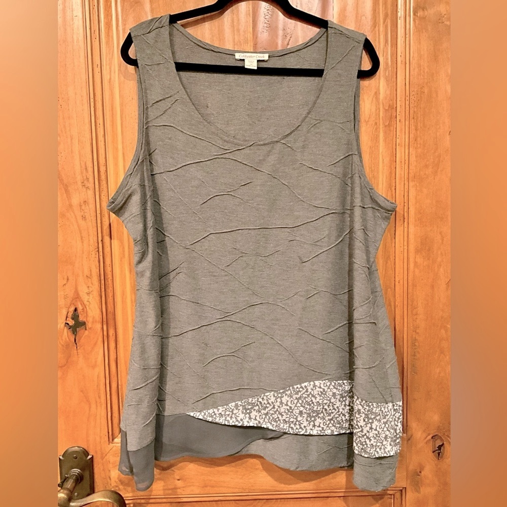 Cute Coldwater Creek Sleeveless Tunic Top